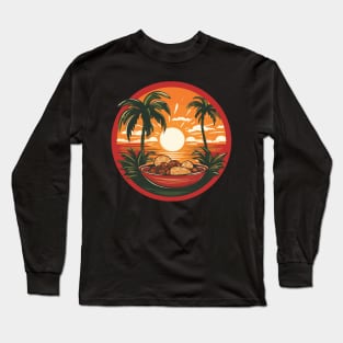 Pad Thai In Paradise Thailand Sunset Long Sleeve T-Shirt